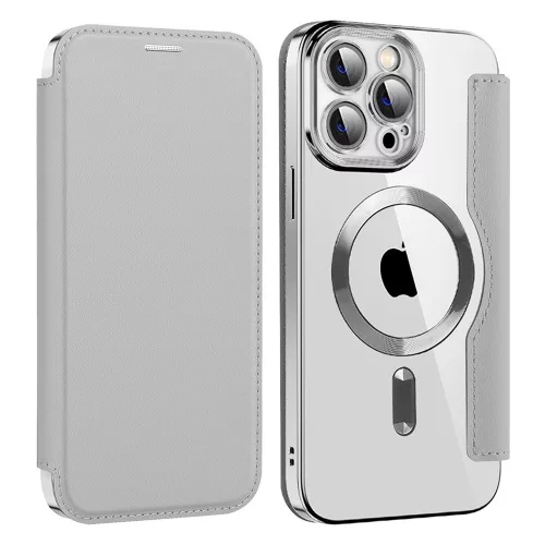 Techsuit - SmartMag kinyitható tok - iPhone 14 Pro Max - Szürke