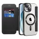 Techsuit - SmartMag Book Case - iPhone 15 - Black