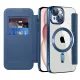 Techsuit - SmartMag Book Case - iPhone 15 - Blue