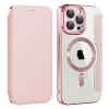 Techsuit - SmartMag kinyitható tok - iPhone 15 Pro - Rózsaszín