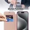 Techsuit - SmartMag kinyitható tok - iPhone 15 Pro - Rózsaszín