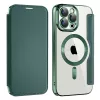 Techsuit - SmartMag kinyitható tok - iPhone 15 Pro - Zöld