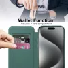 Techsuit - SmartMag kinyitható tok - iPhone 15 Pro - Zöld