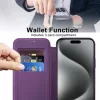 Techsuit - SmartMag kinyitható tok - iPhone 15 Pro - Lila