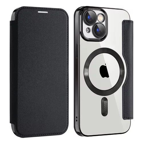 Techsuit - SmartMag Book Case - iPhone 15 Plus - Black