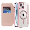Techsuit - SmartMag kinyitható tok - iPhone 15 Plus - Rózsaszín