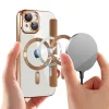 Techsuit - SmartMag kinyitható tok - iPhone 15 Plus - Barna