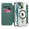 Techsuit - SmartMag kinyitható tok - iPhone 15 Plus - Zöld
