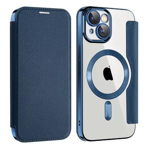 Techsuit - SmartMag kinyitható tok - iPhone 15 Plus - Kék