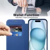 Techsuit - SmartMag kinyitható tok - iPhone 15 Plus - Kék