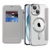 Techsuit - SmartMag kinyitható tok - iPhone 15 Plus - Szürke