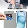 Techsuit - SmartMag kinyitható tok - iPhone 15 Plus - Szürke