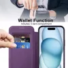 Techsuit - SmartMag Book Case - iPhone 15 Plus - Purple
