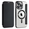 Techsuit - SmartMag kinyitható tok - iPhone 15 Pro Max - Fekete