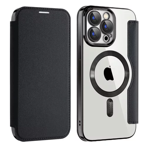 Techsuit - SmartMag kinyitható tok - iPhone 15 Pro Max - Fekete