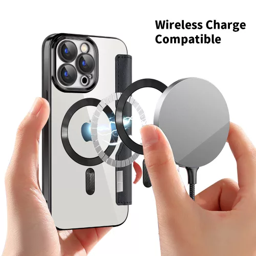 Techsuit - SmartMag kinyitható tok - iPhone 15 Pro Max - Fekete