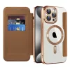 Techsuit - SmartMag kinyitható tok - iPhone 15 Pro Max - Barna