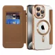 Techsuit - SmartMag kinyitható tok - iPhone 15 Pro Max - Barna