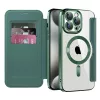 Techsuit - SmartMag kinyitható tok - iPhone 15 Pro Max - Zöld