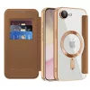 Techsuit - SmartMag Book Case - iPhone 16e / iPhone 17e - Brown