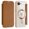 Techsuit - SmartMag Book Case - iPhone 16e / iPhone 17e - Brown