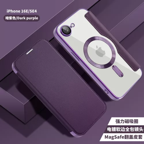 Techsuit - SmartMag Book Case - iPhone 16e / iPhone 17e - Purple