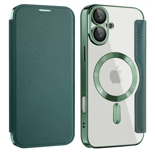 Techsuit - SmartMag Book Case - iPhone 16 Plus - Green