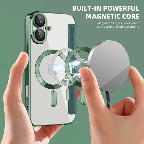 Techsuit - SmartMag Book Case - iPhone 16 Plus - Green