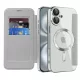 Techsuit - SmartMag kinyitható tok - iPhone 16 Plus - Szürke