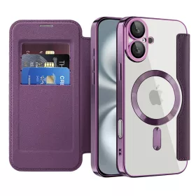 Techsuit - SmartMag Book Case - iPhone 16 Plus - Purple