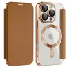 Techsuit - SmartMag kinyitható tok - iPhone 16 Pro - Barna