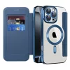 Techsuit - SmartMag kinyitható tok - iPhone 16 Pro - Kék