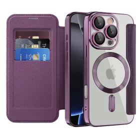 Techsuit - SmartMag kinyitható tok - iPhone 16 Pro - Lila