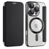 Techsuit - SmartMag Book Case - iPhone 16 Pro Max - Black