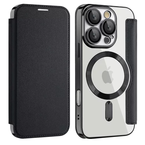 Techsuit - SmartMag Book Case - iPhone 16 Pro Max - Black