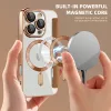 Techsuit - SmartMag kinyitható tok - iPhone 16 Pro Max - Barna
