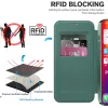 Techsuit - SmartMag kinyitható tok - iPhone 16 Pro Max - Zöld