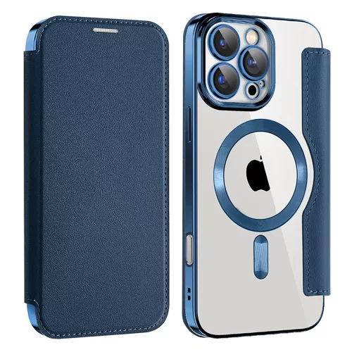 Techsuit - SmartMag kinyitható tok - iPhone 16 Pro Max - Kék
