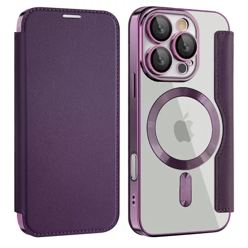 Techsuit - SmartMag kinyitható tok - iPhone 16 Pro Max - Lila