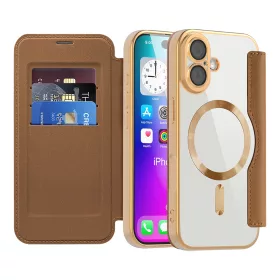 Techsuit - SmartMag kinyitható tok - iPhone 17 - Barna