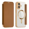 Techsuit - SmartMag kinyitható tok - iPhone 17 - Barna