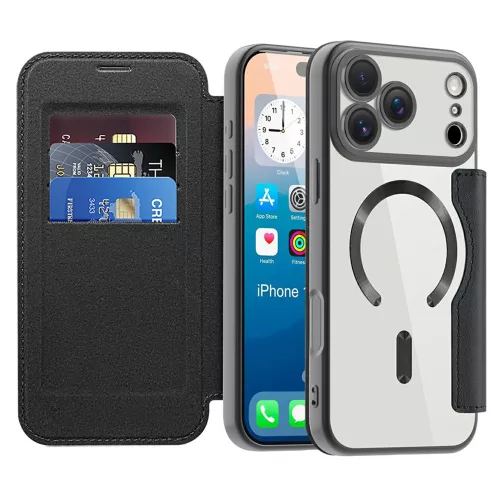 Techsuit - SmartMag Book Case - iPhone 17 Pro - Black