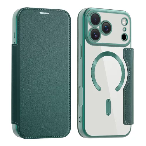 Techsuit - SmartMag kinyitható tok - iPhone 17 Pro - Zöld