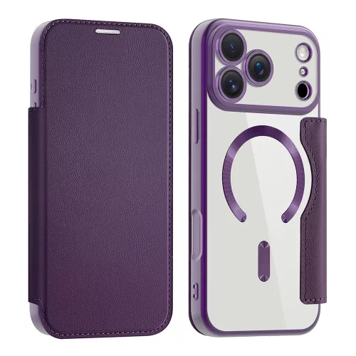 Techsuit - SmartMag kinyitható tok - iPhone 17 Pro - Lila