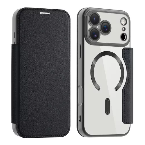 Techsuit - SmartMag Book Case - iPhone 17 Pro Max - Black