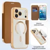 Techsuit - SmartMag kinyitható tok - iPhone 17 Pro Max - Barna
