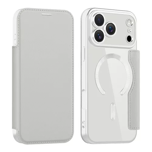 Techsuit - SmartMag kinyitható tok - iPhone 17 Pro Max - Szürke