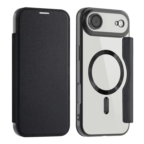 Techsuit - SmartMag kinyitható tok - iPhone 17 Air - Fekete