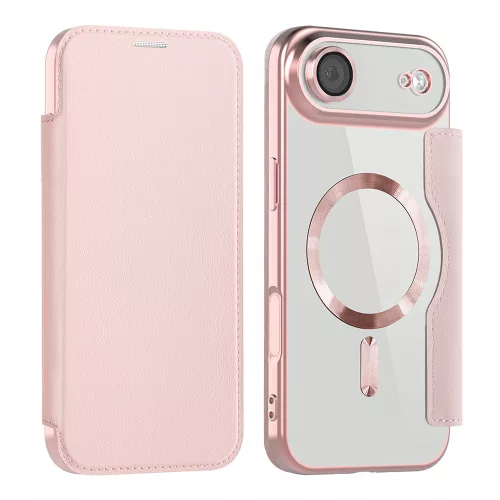 Techsuit - SmartMag kinyitható tok - iPhone 17 Air - Rózsaszín