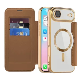 Techsuit - SmartMag kinyitható tok - iPhone 17 Air - Barna